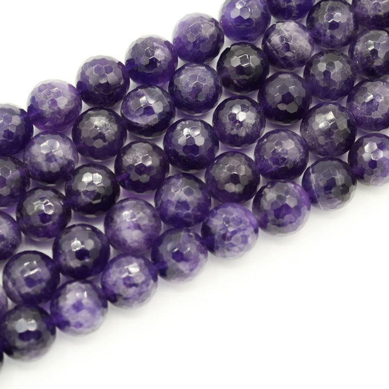 Amethyst Faceted Round (Light) 12mm