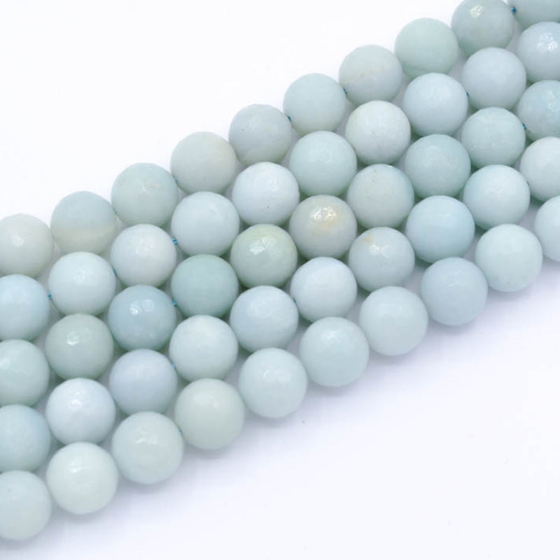 Amazonite Faceted Round (Mint) 12mm