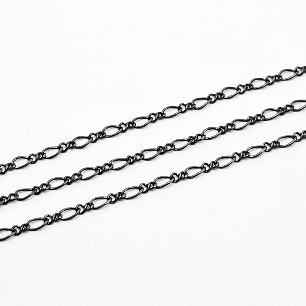 Blaq Gun Metal Simple Chain Necklace