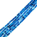 Blue Agate (Dyed) Matte Round 6.5mm