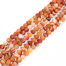 Orange Agate (Dyed) Matte Round 10mm