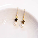 Heart & Pearl Earrings (Cu-G)