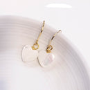 Mother of Pearl Heart Earrings (G)