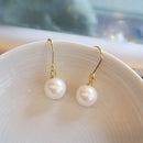 White Shell Pearl Earrings (G)