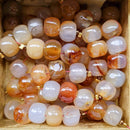 Carnelian Big-Hole Rondelle 11.5x9mm 5pcs