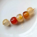 Carnelian Big-Hole Rondelle 11.5x9mm 5pcs