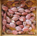 Red Sesame Jasper Puff Oval 14x10mm 4pcs