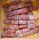 Red Sesame Jasper Puff Rectangle 15x10mm 4pcs