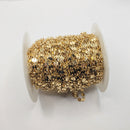 Gold-Plated (S), Coin Chain, 4mm, sold by foot