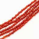 Red Agate Faceted Round 6mm