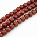 Red Agate Round (Dark) 16mm