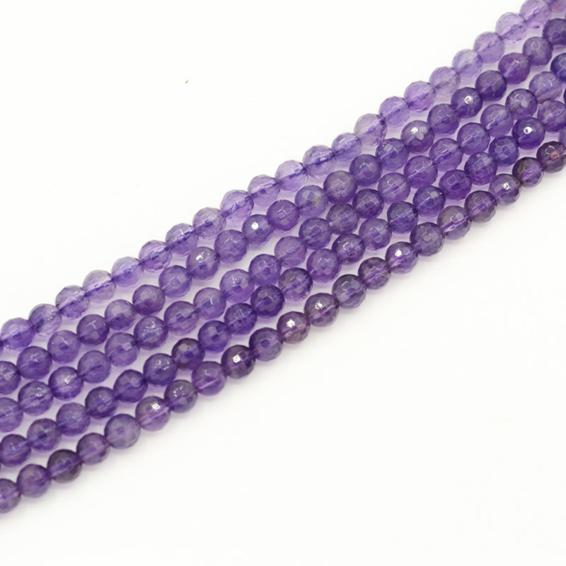 Amethyst Faceted Round 6mm