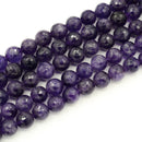 Amethyst Faceted Round (Dark) 12mm