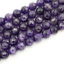 Amethyst Faceted Round (Dark) 14mm