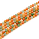 Aventurine (3 colors) & Yellow Jade Round 8mm