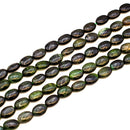 Green Aventurine (Dyed, Dark) Puff Oval 14x10.5mm