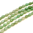 Green Aventurine Faceted Teardrop 14x10mm