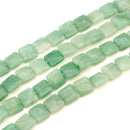 Green Aventurine Puff Square 15mm