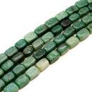 Green Aventurine Rectangular Cube (Dyed) 16x10mm