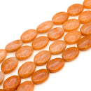 Orange Aventurine Puff Oval 20x16mm