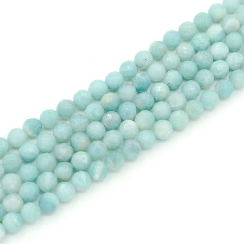 Amazonite Faceted Round (Mint) 8mm