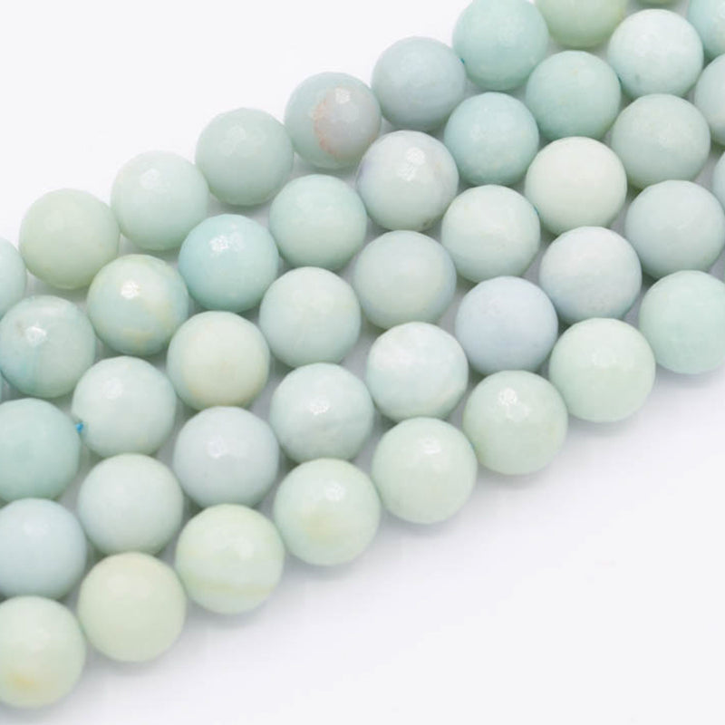 Amazonite Faceted Round (Mint) 14mm