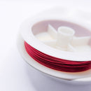 Beading Wire, Rose Red, 0.45mm, 50m