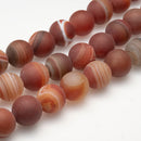 Carnelian Matte Round 20mm