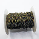 Antique Brass, Ball Chain, 1.2mm, sold by foot