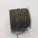 Antique Brass, Twisted Figaro Chain, 1.5mm, sold by foot