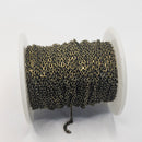 Antique Brass, Cable Chain, 2.5x2mm, sold by foot