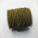 Antique Brass, Rolo Chain, 3mm, sold by foot