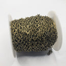 Antique Brass, Oval Chain, 6x4.5mm, sold by foot