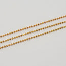 Gold-Plated Faceted Bead Chain, Kimdoly Beads