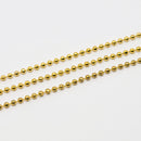 Gold-Plated Faceted Bead Chain, Kimdoly Beads