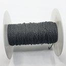 Matte Gunmetal, Fine Cable Chain, 1.5x1mm, sold by foot