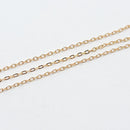 Gold-Plated(S), Fine Cable Chain , 1.5x1mm, sold by foot
