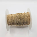 Gold-Plated (S), Curb Chain, 2mm, sold by foot