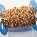 Gold-Plated (S), Rolo Chain, 3mm, sold by foot