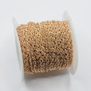 Gold-Plated (S), Twisted Figaro Chain, 3.5x1.5mm, sold by foot