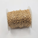 Gold-Plated (S), Oval Chain, 6x4.5mm, sold by foot