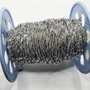 White Gold-Plated, Singapore Chain, 2mm, sold by foot