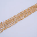 Citrine Uneven Faceted Rondelle 2x3.5mm