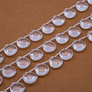 Clear Quartz Faceted Briolette 16mm