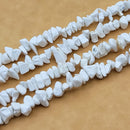 Howlite Chips, 2.5-5x8-10.5mm (L)