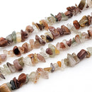 Multi Rutilated Quartz Chips, 2.5-5x8-10.5mm (L)