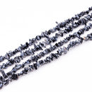 Snowflake Obsidian Chips, 1.5-3x5-7mm (S)