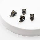 Antique Brass Bail (Swirls), 13.5x7.5mm (4pcs)