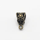 Antique Brass Bail (Swirls), 13.5x7.5mm (4pcs)
