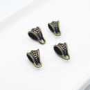 Antique Brass Bail (Dots), 15x9mm (3pcs)